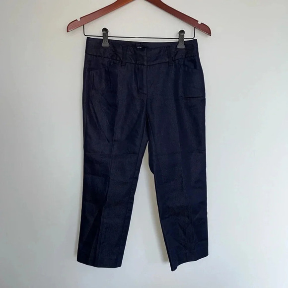 Jacob metallic navy blue capris size 0 - Picture 4 of 5